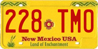 NM license plate 228TMO