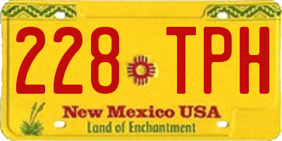 NM license plate 228TPH