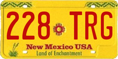 NM license plate 228TRG