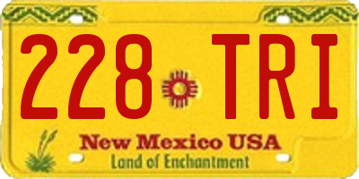 NM license plate 228TRI