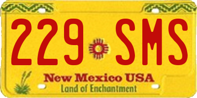 NM license plate 229SMS