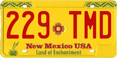 NM license plate 229TMD