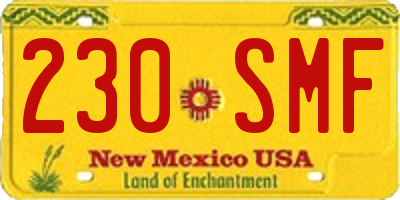 NM license plate 230SMF