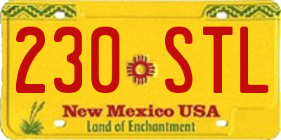 NM license plate 230STL