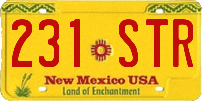NM license plate 231STR
