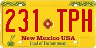 NM license plate 231TPH