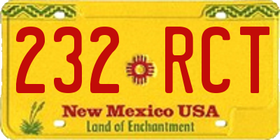 NM license plate 232RCT
