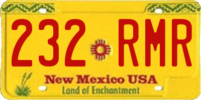 NM license plate 232RMR