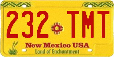 NM license plate 232TMT