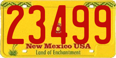 NM license plate 23499