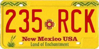 NM license plate 235RCK
