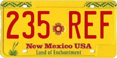 NM license plate 235REF