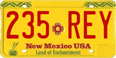 NM license plate 235REY