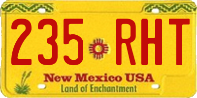 NM license plate 235RHT