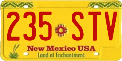 NM license plate 235STV