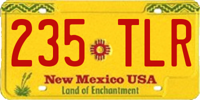 NM license plate 235TLR