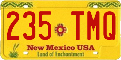 NM license plate 235TMQ