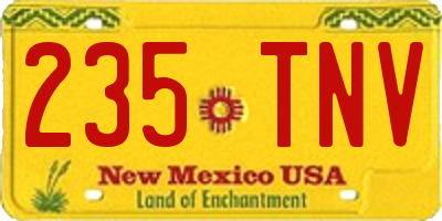 NM license plate 235TNV