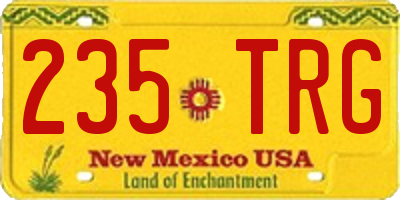 NM license plate 235TRG
