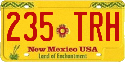NM license plate 235TRH