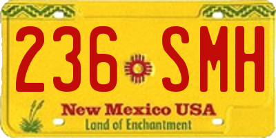 NM license plate 236SMH