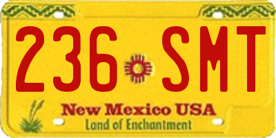 NM license plate 236SMT