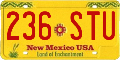 NM license plate 236STU