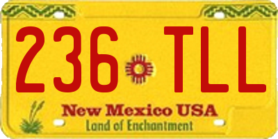 NM license plate 236TLL
