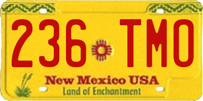 NM license plate 236TMO