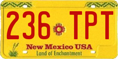 NM license plate 236TPT