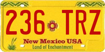 NM license plate 236TRZ