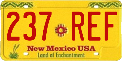 NM license plate 237REF