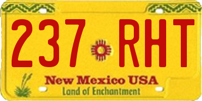 NM license plate 237RHT