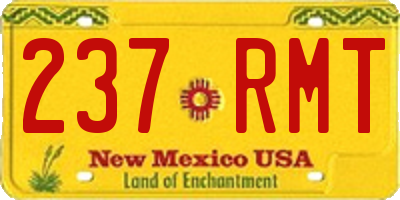 NM license plate 237RMT