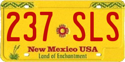 NM license plate 237SLS