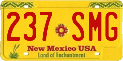 NM license plate 237SMG