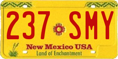 NM license plate 237SMY