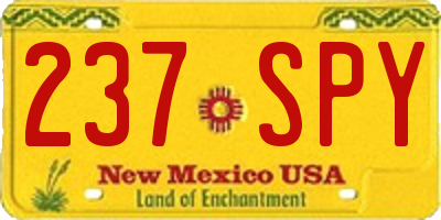 NM license plate 237SPY