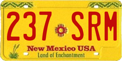 NM license plate 237SRM