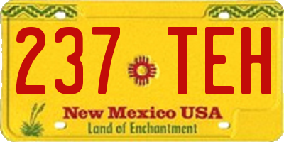 NM license plate 237TEH