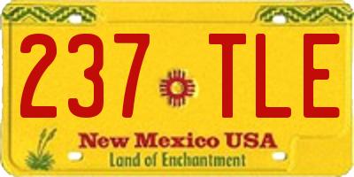 NM license plate 237TLE