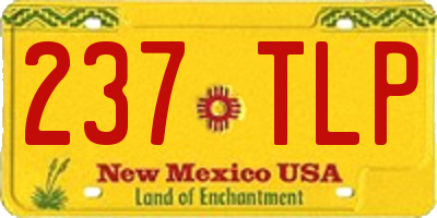 NM license plate 237TLP