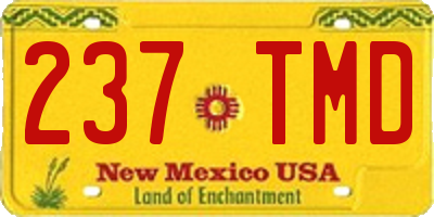 NM license plate 237TMD