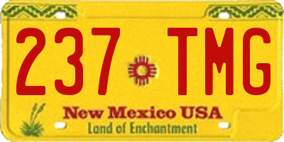 NM license plate 237TMG