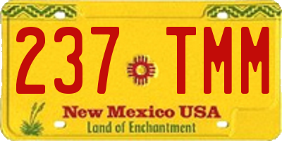 NM license plate 237TMM