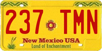 NM license plate 237TMN