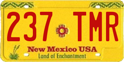 NM license plate 237TMR