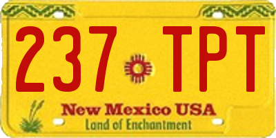 NM license plate 237TPT