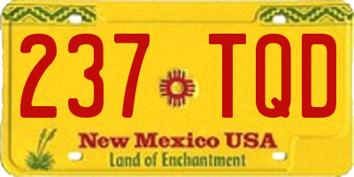 NM license plate 237TQD