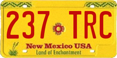 NM license plate 237TRC